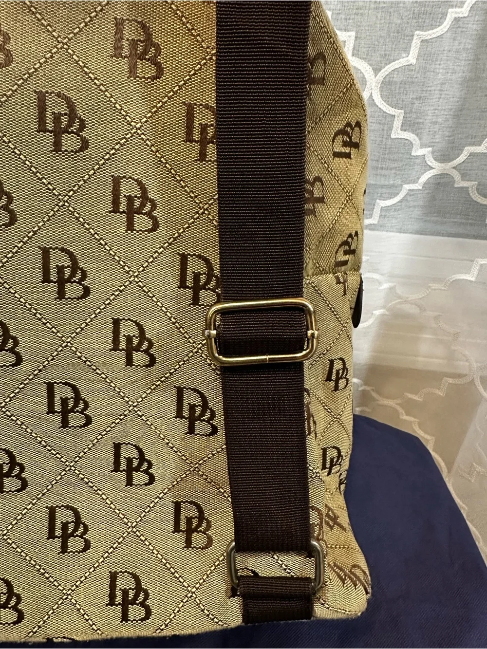 Dooney & Bourke Gretta Large Backpack - Beige Monogram